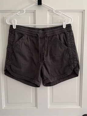 Supplies Gray Pull On‎ Shorts Medium Casual Cotton Blend Elastic Waist